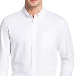 BNWT/ Men’s white long sleeve shirt Van Heiden